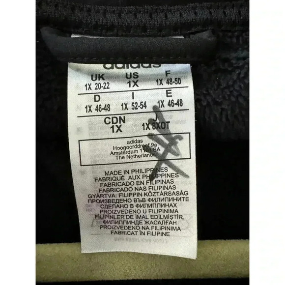 ADIDAS WOMEN'S 3/4 ZIP JACKET 1X. BLACK Adidas Training Cold.Rdy Half-Zip Top - Picture 7 of 8